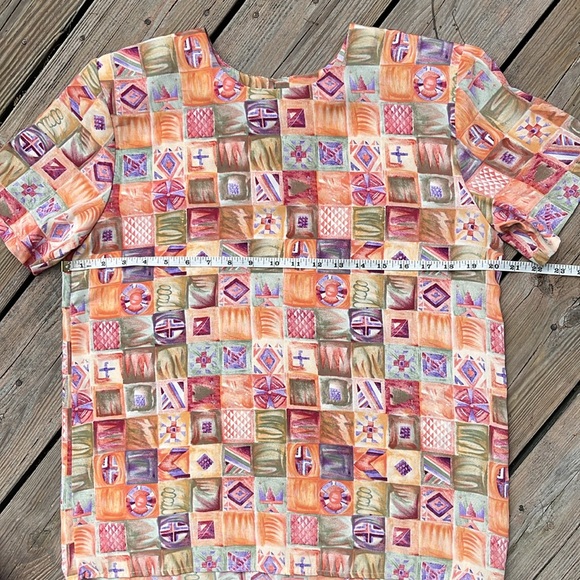 Caviar Vintage 80’s spring blouse M - Picture 7 of 8